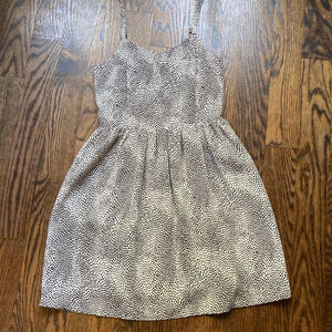 Women's Aqua Dress, Size S, White & Black